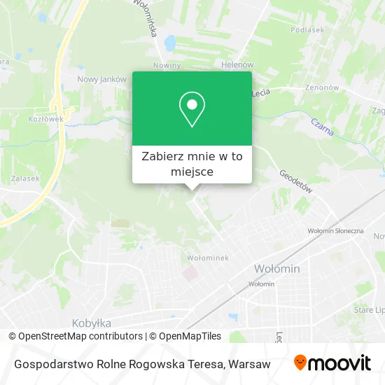 Mapa Gospodarstwo Rolne Rogowska Teresa