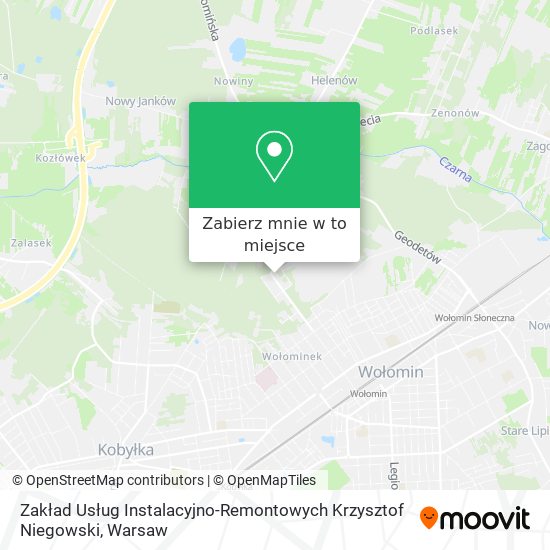 Mapa Zakład Usług Instalacyjno-Remontowych Krzysztof Niegowski