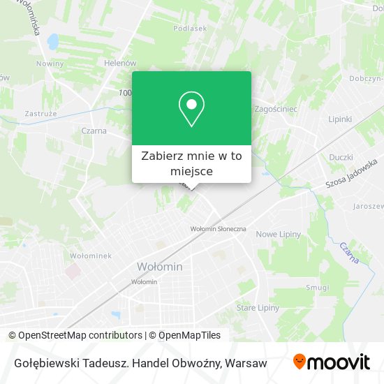 Mapa Gołębiewski Tadeusz. Handel Obwoźny