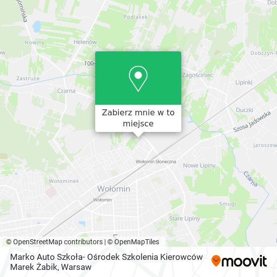 Mapa Marko Auto Szkoła- Ośrodek Szkolenia Kierowców Marek Żabik