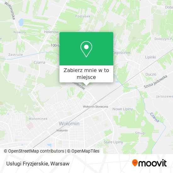 Mapa Usługi Fryzjerskie