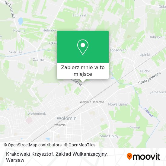 Mapa Krakowski Krzysztof. Zakład Wulkanizacyjny