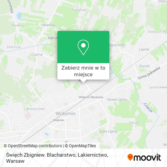 Mapa Święch Zbigniew. Blacharstwo, Lakiernictwo