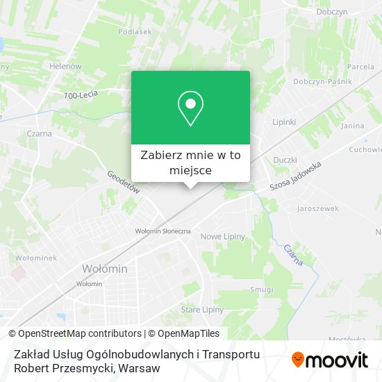 Mapa Zakład Usług Ogólnobudowlanych i Transportu Robert Przesmycki