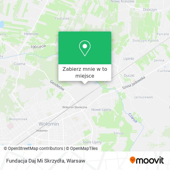 Mapa Fundacja Daj Mi Skrzydła