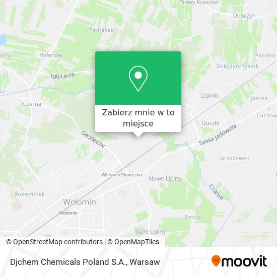 Mapa Djchem Chemicals Poland S.A.