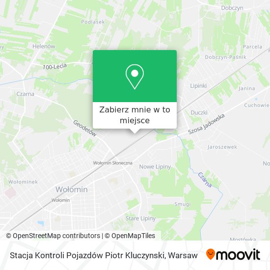 Mapa Stacja Kontroli Pojazdów Piotr Kluczynski