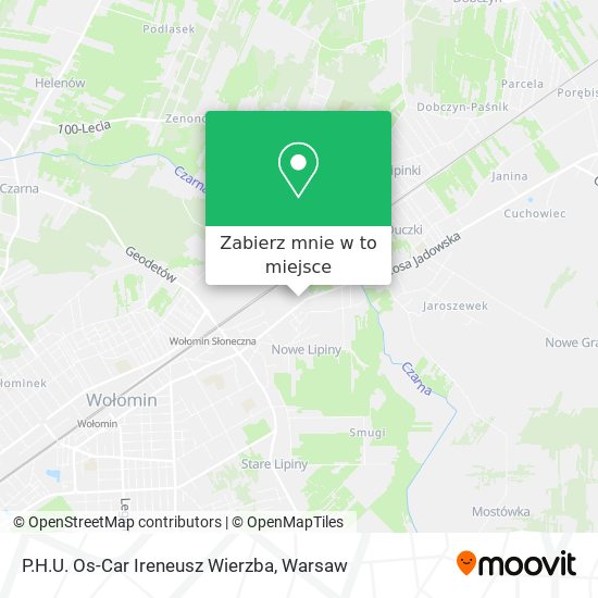 Mapa P.H.U. Os-Car Ireneusz Wierzba