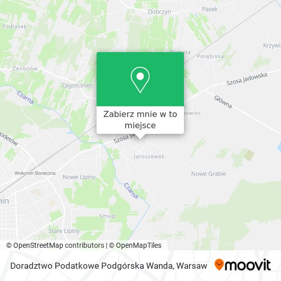 Mapa Doradztwo Podatkowe Podgórska Wanda