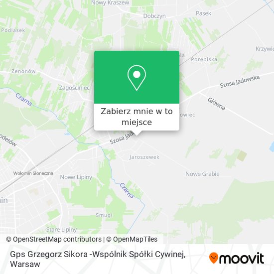 Mapa Gps Grzegorz Sikora -Wspólnik Spółki Cywinej