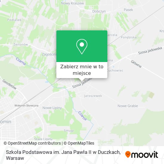 Mapa Szkoła Podstawowa im. Jana Pawła II w Duczkach