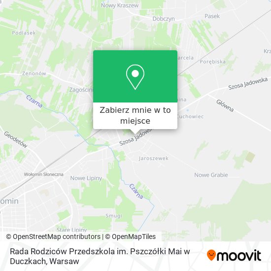 Mapa Rada Rodziców Przedszkola im. Pszczółki Mai w Duczkach