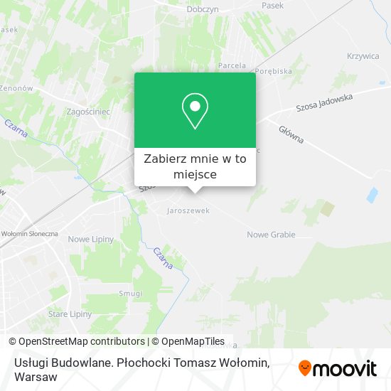 Mapa Usługi Budowlane. Płochocki Tomasz Wołomin