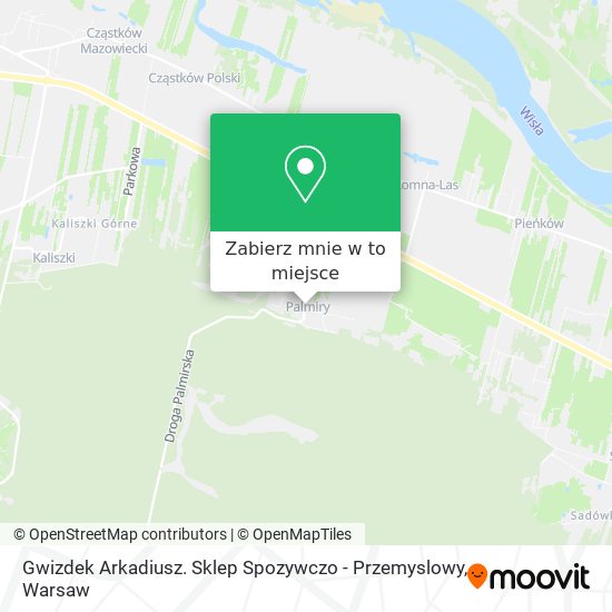 Mapa Gwizdek Arkadiusz. Sklep Spozywczo - Przemyslowy