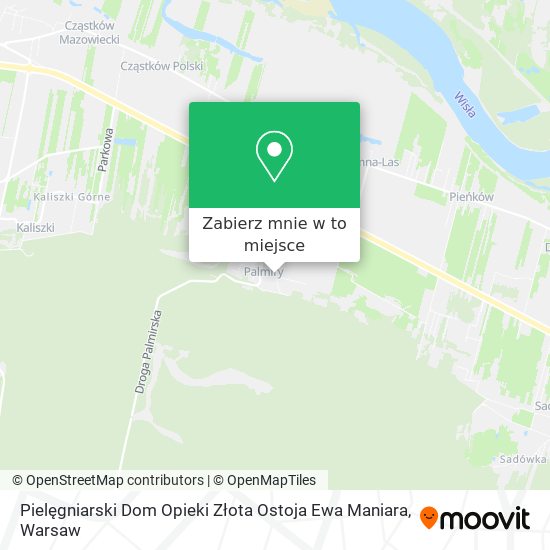 Mapa Pielęgniarski Dom Opieki Złota Ostoja Ewa Maniara