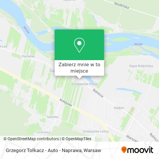 Mapa Grzegorz Tołkacz - Auto - Naprawa