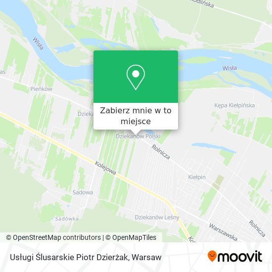 Mapa Usługi Ślusarskie Piotr Dzierżak