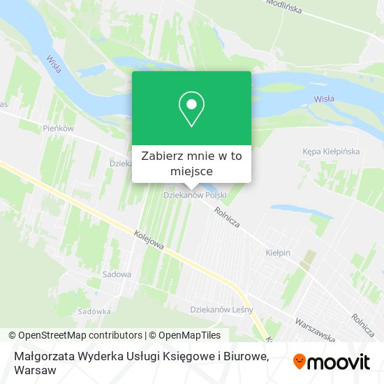 Mapa Małgorzata Wyderka Usługi Księgowe i Biurowe