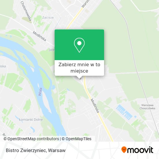 Mapa Bistro Zwierzyniec