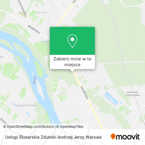 Mapa Usługi Ślusarskie Zduński Andrzej Jerzy