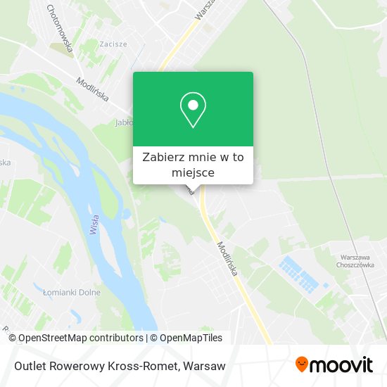 Mapa Outlet Rowerowy Kross-Romet