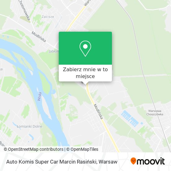 Mapa Auto Komis Super Car Marcin Rasiński