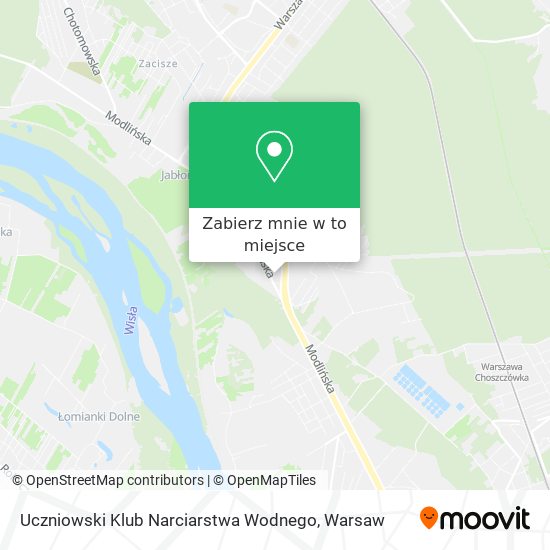 Mapa Uczniowski Klub Narciarstwa Wodnego