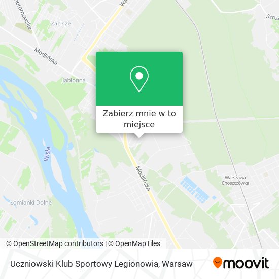 Mapa Uczniowski Klub Sportowy Legionowia