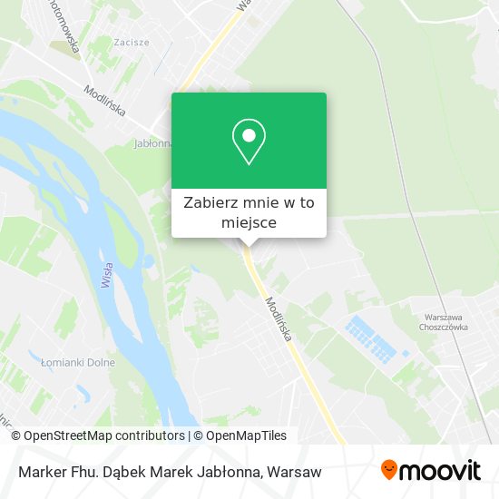 Mapa Marker Fhu. Dąbek Marek Jabłonna