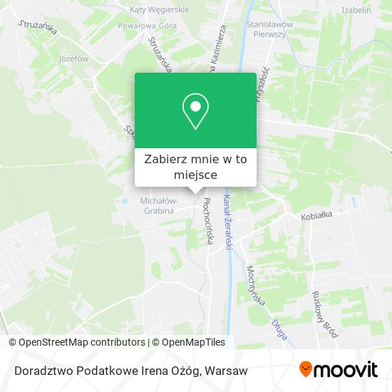 Mapa Doradztwo Podatkowe Irena Ożóg