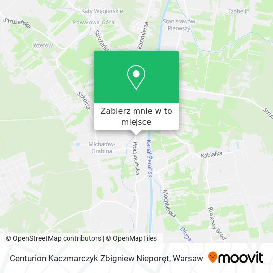 Mapa Centurion Kaczmarczyk Zbigniew Nieporęt