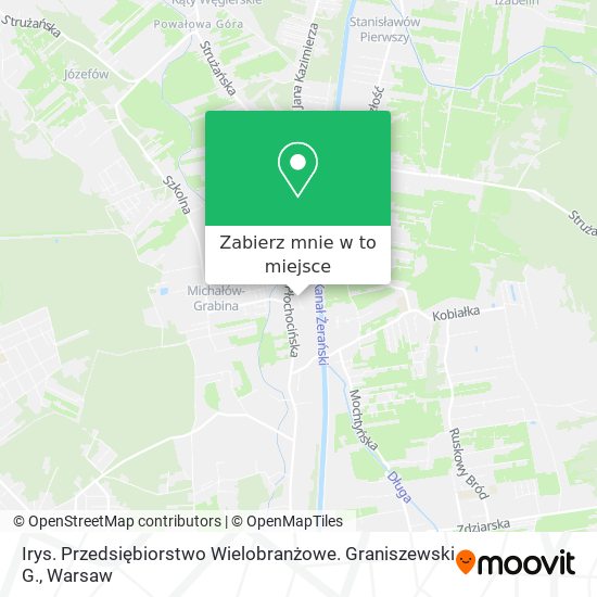 Mapa Irys. Przedsiębiorstwo Wielobranżowe. Graniszewski G.