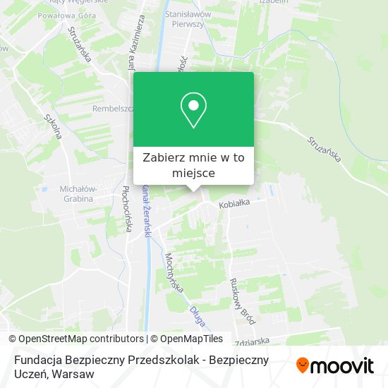 Mapa Fundacja Bezpieczny Przedszkolak - Bezpieczny Uczeń