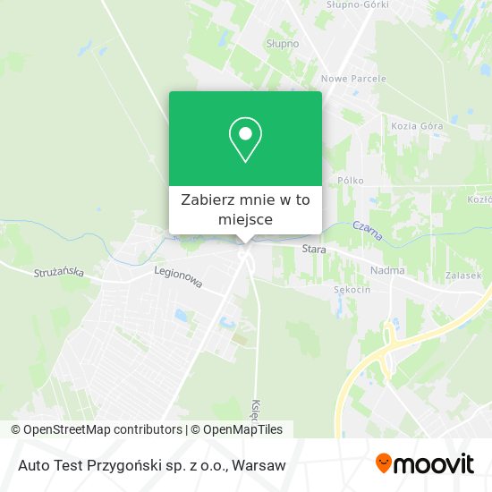 Mapa Auto Test Przygoński sp. z o.o.