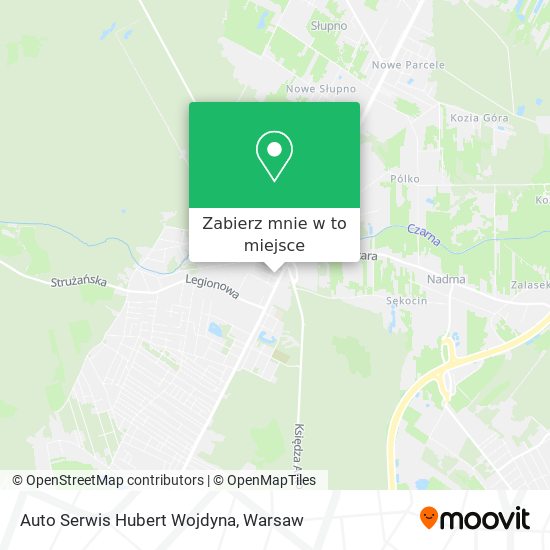 Mapa Auto Serwis Hubert Wojdyna