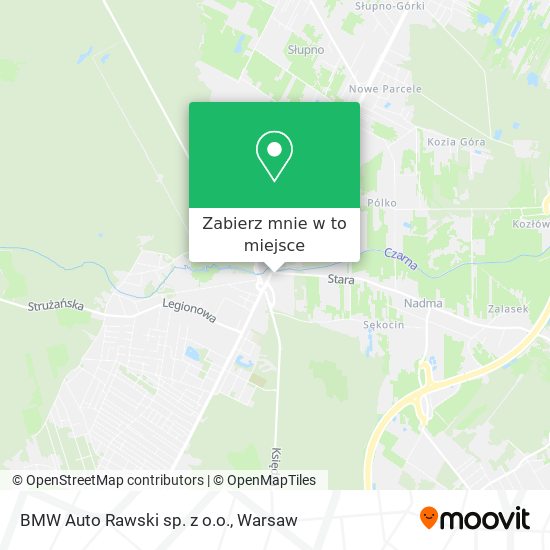 Mapa BMW Auto Rawski sp. z o.o.