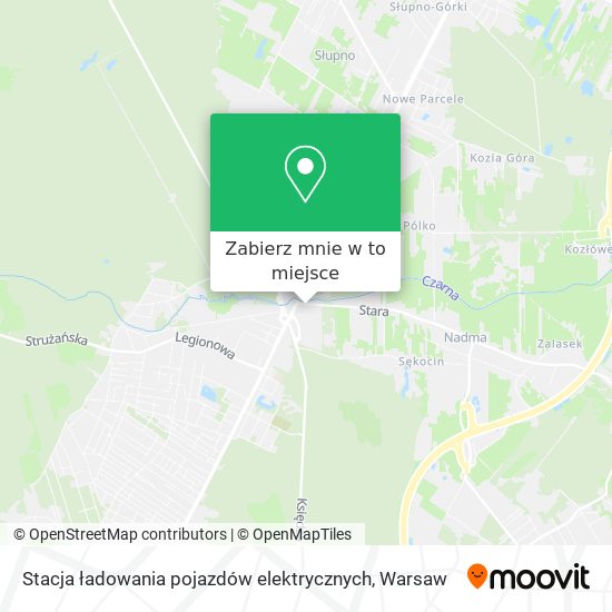 Mapa Stacja ładowania pojazdów elektrycznych