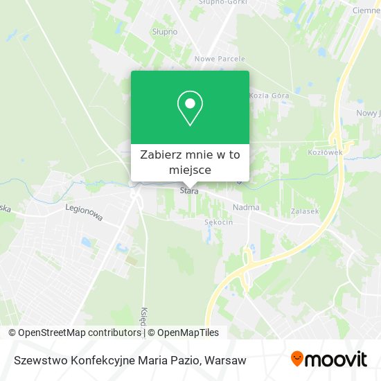 Mapa Szewstwo Konfekcyjne Maria Pazio