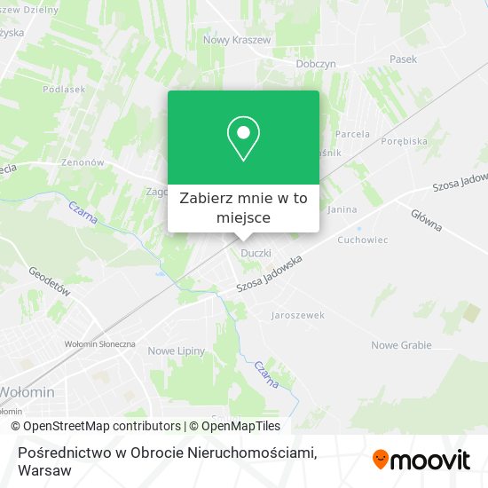 Mapa Pośrednictwo w Obrocie Nieruchomościami