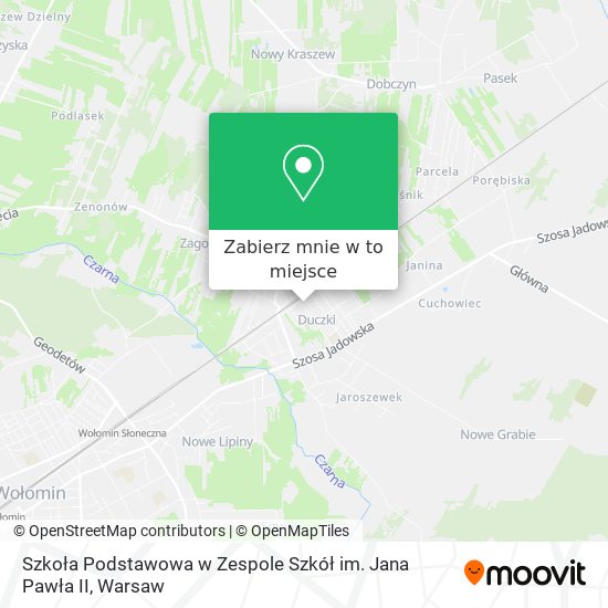 Mapa Szkoła Podstawowa w Zespole Szkół im. Jana Pawła II