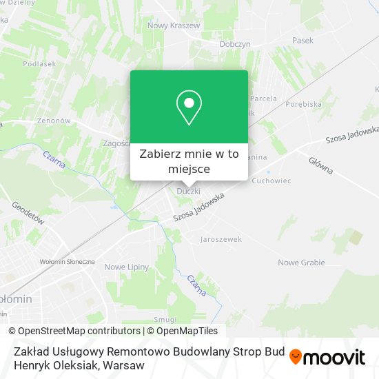 Mapa Zakład Usługowy Remontowo Budowlany Strop Bud Henryk Oleksiak