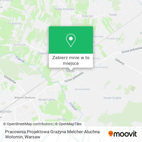 Mapa Pracownia Projektowa Grażyna Melcher-Aluchna Wołomin