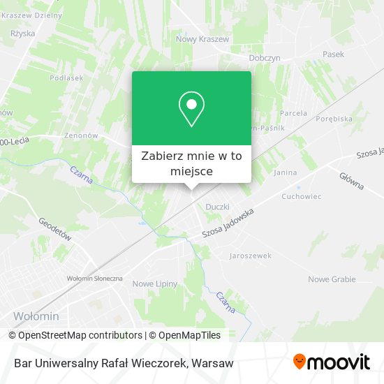 Mapa Bar Uniwersalny Rafał Wieczorek