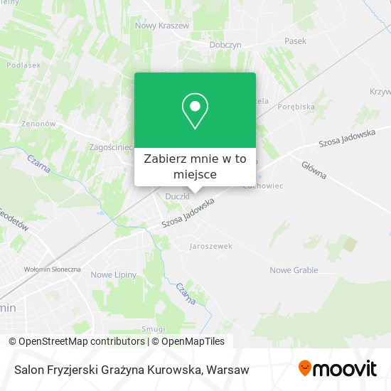 Mapa Salon Fryzjerski Grażyna Kurowska