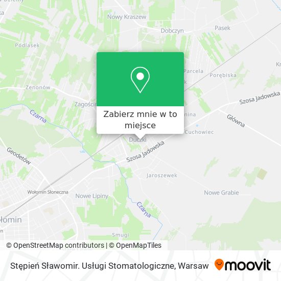 Mapa Stępień Sławomir. Usługi Stomatologiczne