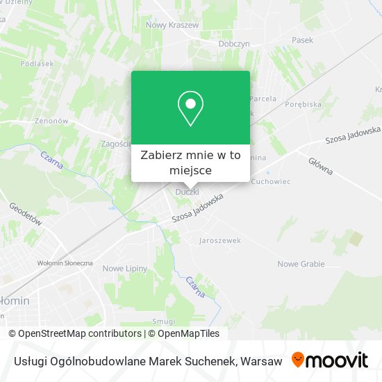 Mapa Usługi Ogólnobudowlane Marek Suchenek