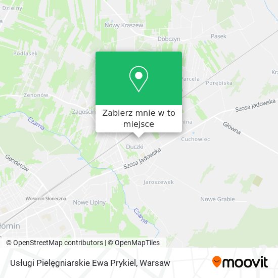 Mapa Usługi Pielęgniarskie Ewa Prykiel