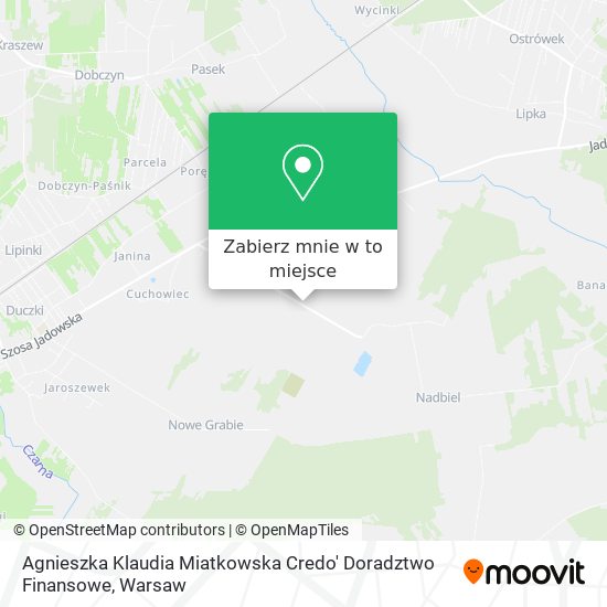 Mapa Agnieszka Klaudia Miatkowska Credo' Doradztwo Finansowe