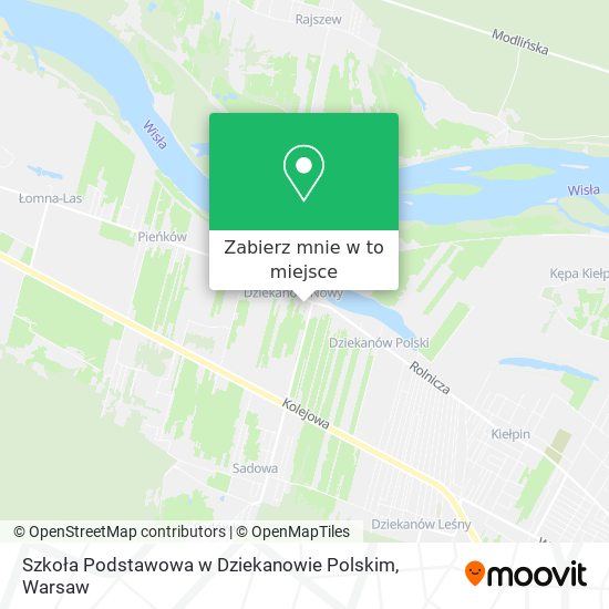 Mapa Szkoła Podstawowa w Dziekanowie Polskim