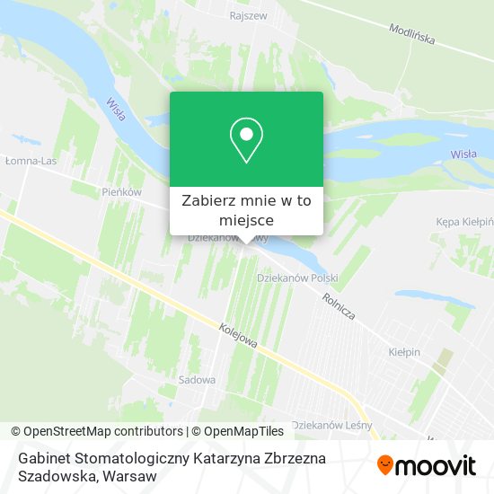 Mapa Gabinet Stomatologiczny Katarzyna Zbrzezna Szadowska